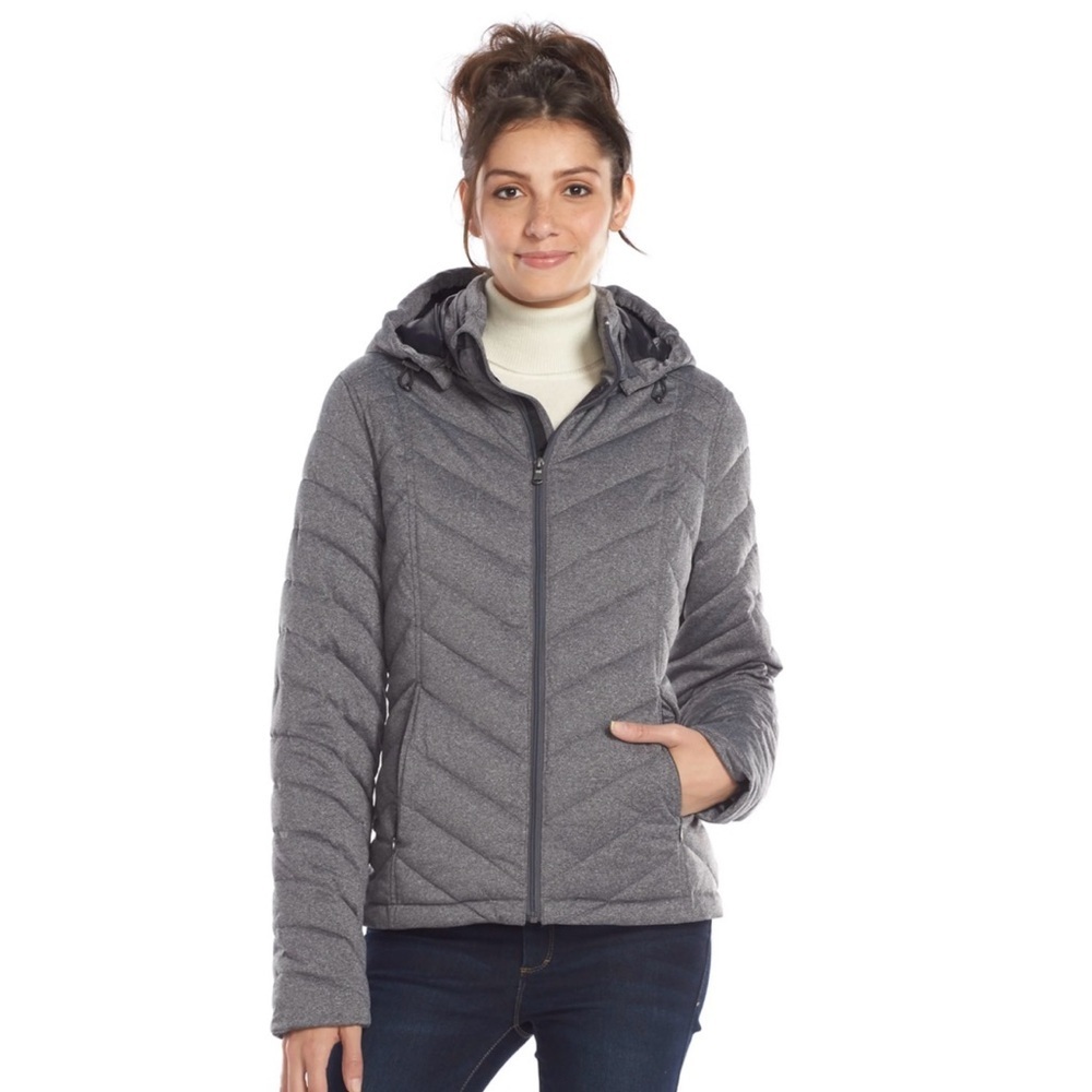 Tek Gear Women's Gray Winter Puffer Jacket SIZE Small